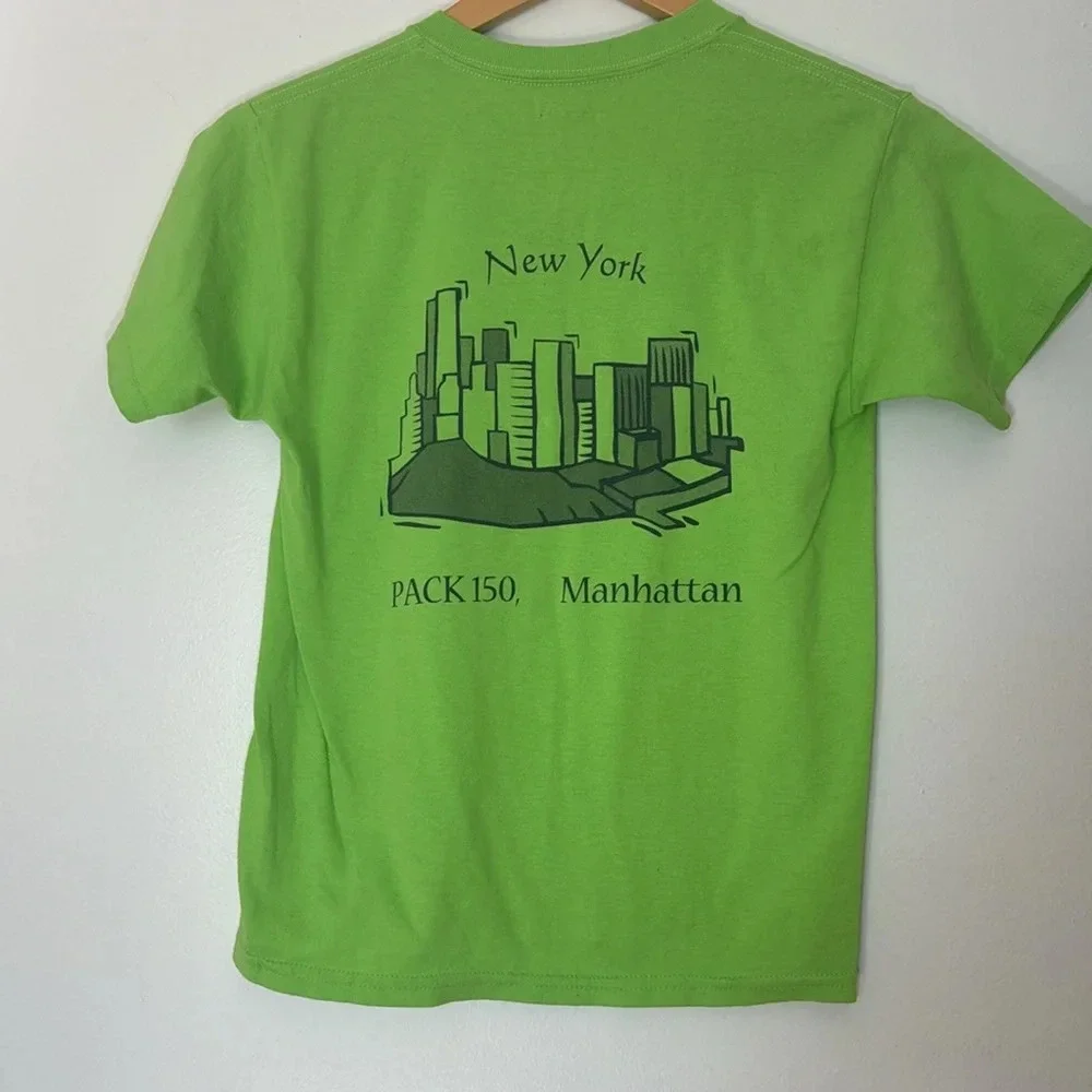 Gildan Green dragon Desing Kids T shirt size M‎ infants Boy Scout shirt